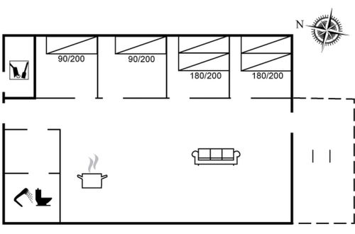 Foto 18 - Casa con 4 camere da letto a Hals con terrazza