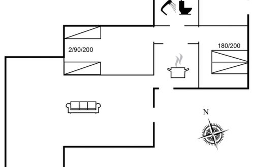 Foto 2 - Casa de 2 quartos em Blokhus com terraço