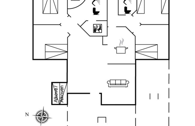 Casa de 4 quartos em Give com terraço e sauna - Foto 2