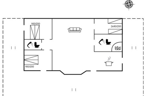 Foto 2 - Casa de 3 quartos em Sæby com terraço