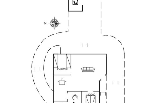 Photo 2 - Maison de 2 chambres à Hemmet avec terrasse et sauna