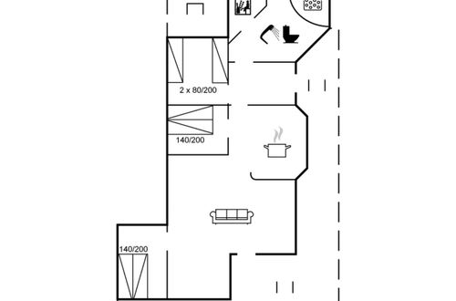 Foto 2 - Casa con 3 camere da letto a Bjert con terrazza e sauna