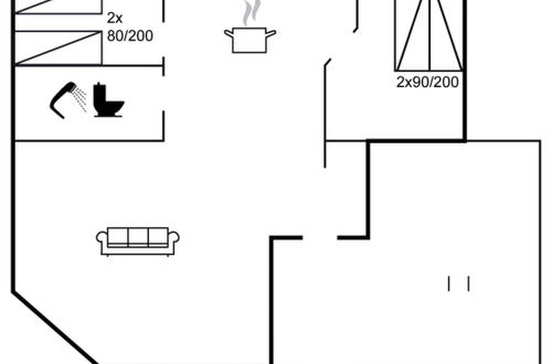 Foto 12 - Casa con 2 camere da letto a Sønderballe Strand con terrazza