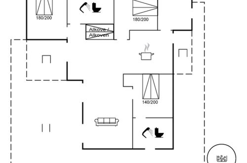 Foto 2 - Casa de 3 quartos em Græsted com banheira de hidromassagem