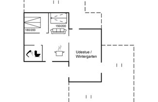 Foto 2 - Apartamento de 1 quarto em Nexø com terraço