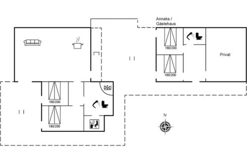 Foto 28 - Casa de 3 quartos em Løkken com terraço e sauna