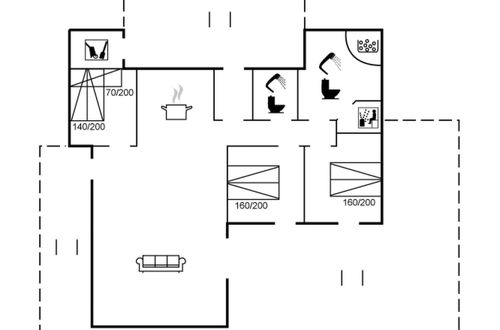 Foto 2 - Casa de 3 quartos em Løkken com terraço e sauna