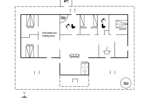 Foto 2 - Haus mit 4 Schlafzimmern in Løkken mit terrasse und sauna