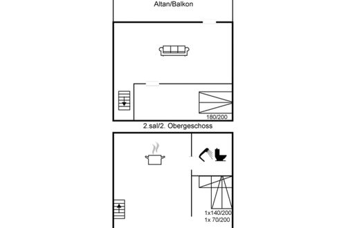 Foto 2 - Apartamento de 2 quartos em Løkken