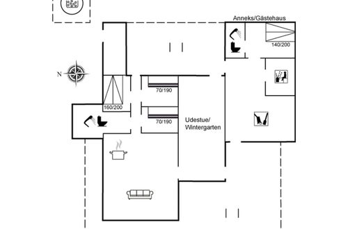 Foto 2 - Casa de 3 quartos em Løkken com terraço e sauna