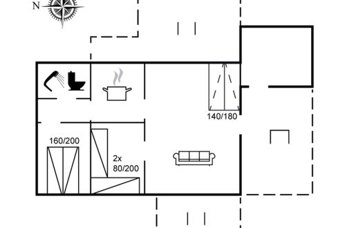 Foto 14 - Casa de 2 quartos em Løkken com terraço