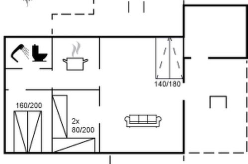 Foto 14 - Haus mit 2 Schlafzimmern in Løkken mit terrasse