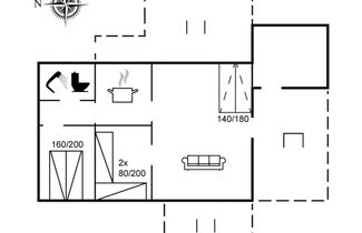 Foto 2 - Casa de 2 quartos em Løkken com terraço
