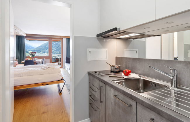 Apartamento de 1 quarto em Davos com piscina e sauna - Foto 9