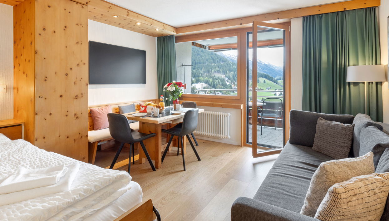 Appartamento con 1 camera da letto a Davos con piscina e sauna - Foto 1