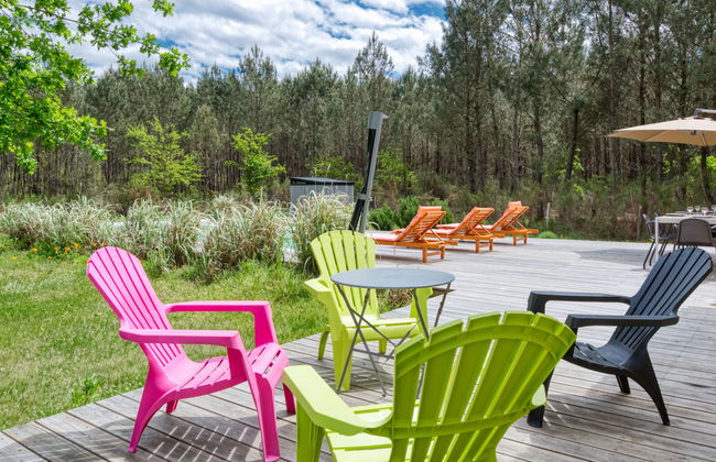 Casa de 4 quartos em Hourtin com piscina privada e jardim - Foto 23