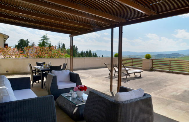 Apartamento de 3 quartos em San Casciano dei Bagni com piscina e jardim - Foto 21