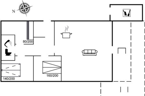 Foto 6 - Casa de 3 quartos em Farsø com terraço