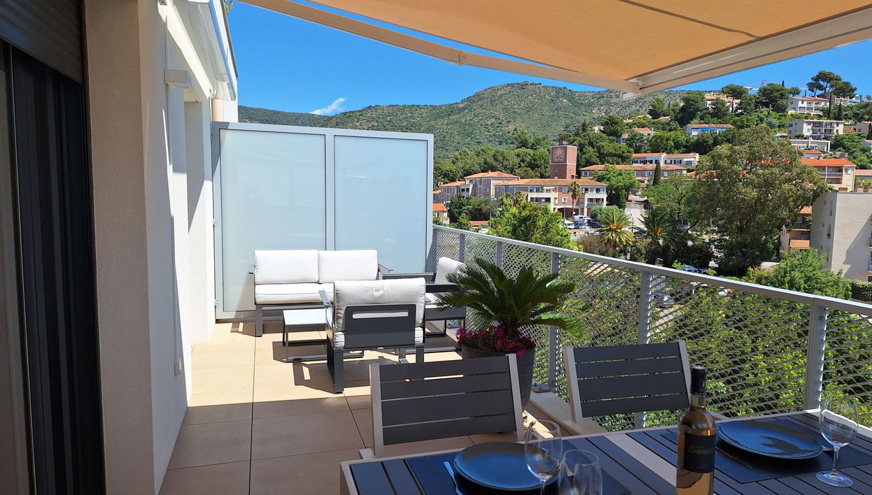 Apartamento de 1 quarto em Le Lavandou com jardim e terraço - Foto 1