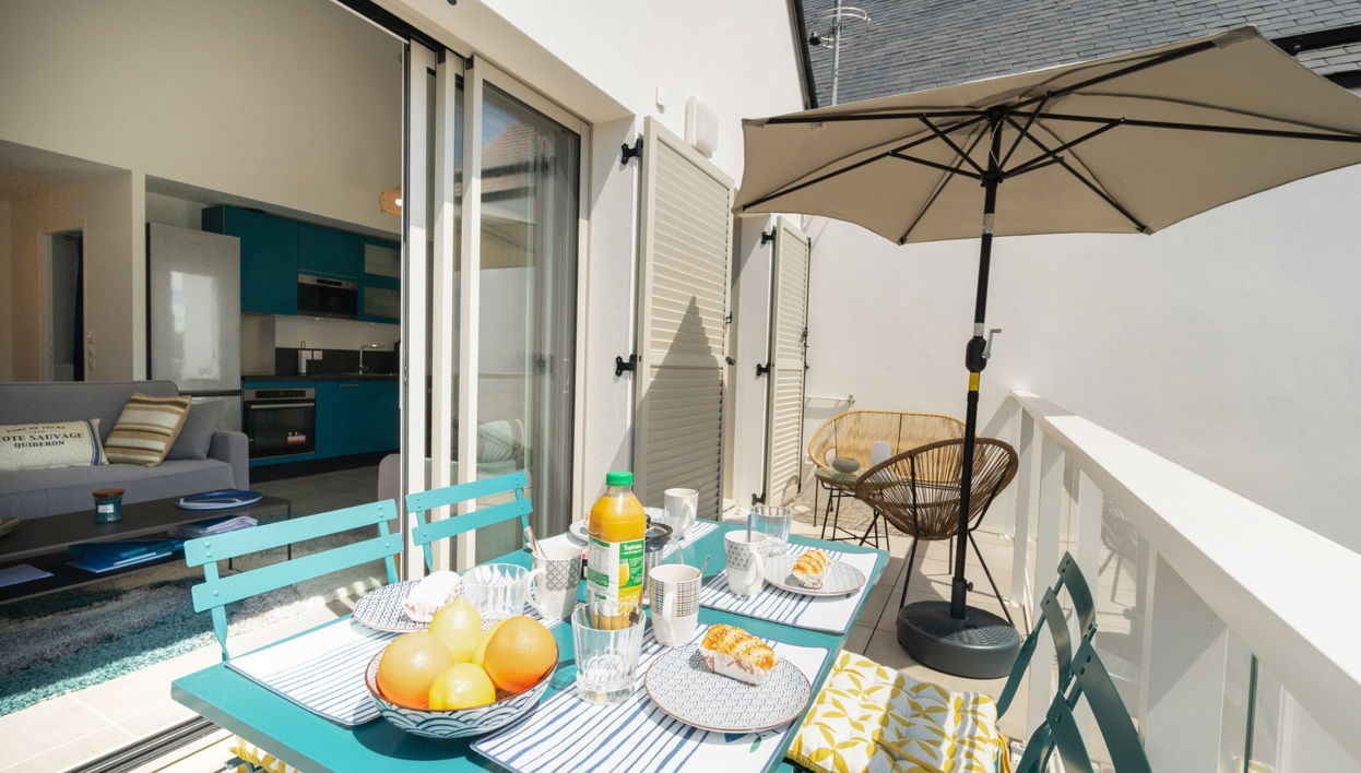 Apartamento de 2 quartos em Quiberon com jardim e terraço - Foto 1
