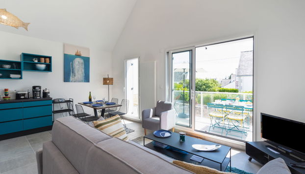 Apartamento de 2 quartos em Quiberon com jardim e terraço - Foto 3