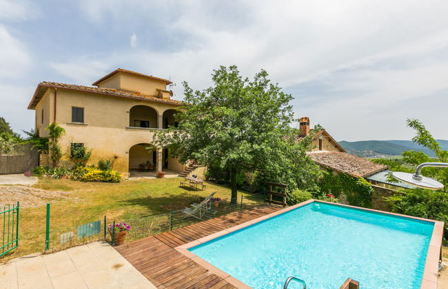 Casa de 5 quartos em Laterina Pergine Valdarno com piscina privada e jardim - Foto 1