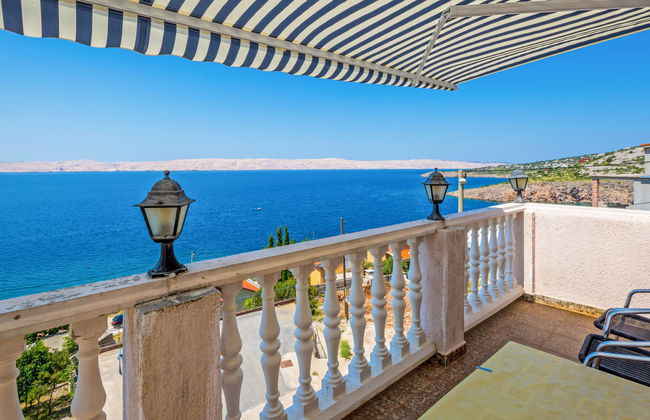 Appartamento con 2 camere da letto a Karlobag con piscina e terrazza - Foto 3