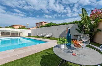 Photo 1 - 3 bedroom House in Le Barcarès with private pool and sea view