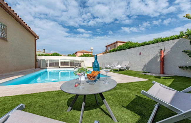 Casa de 4 quartos em Le Barcarès com piscina privada e jardim - Foto 3