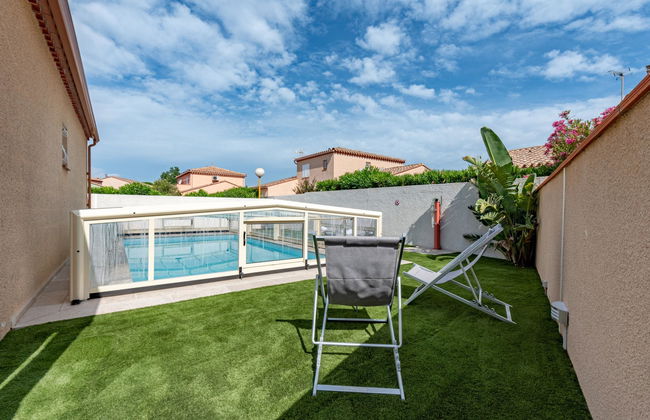 Casa de 4 quartos em Le Barcarès com piscina privada e jardim - Foto 40