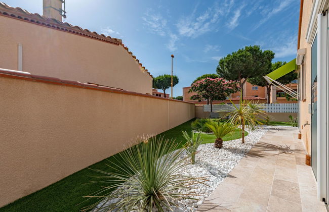 Casa de 4 quartos em Le Barcarès com piscina privada e jardim - Foto 46
