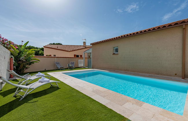 Casa de 4 quartos em Le Barcarès com piscina privada e jardim - Foto 33