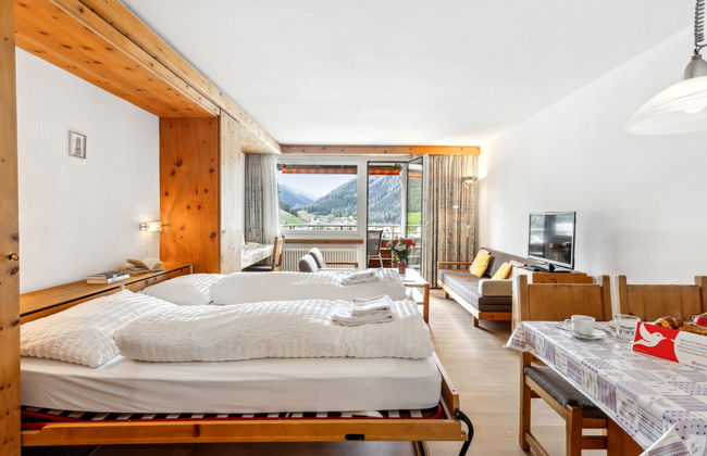 Apartamento de 1 quarto em Davos com piscina e sauna - Foto 8