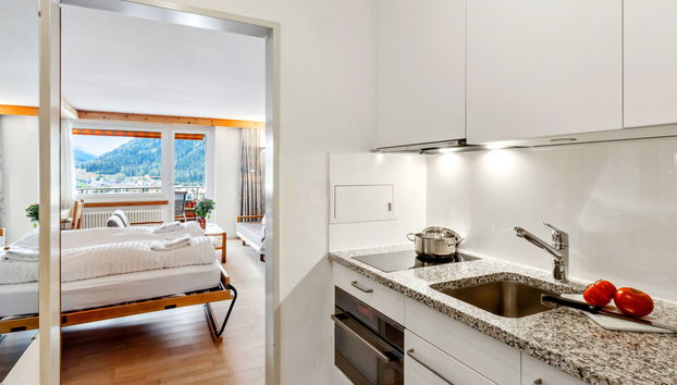 Apartamento de 1 quarto em Davos com piscina e sauna - Foto 5