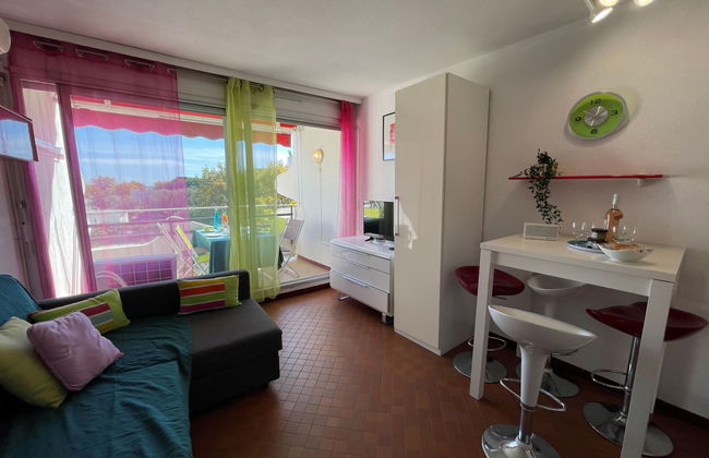 Apartamento de 1 quarto em La Grande-Motte com piscina e terraço - Foto 20
