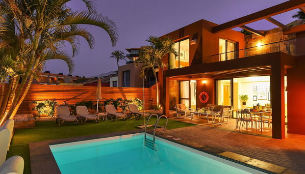 Casa de 2 habitaciones en San Bartolomé de Tirajana con piscina privada y jardín - Foto 5