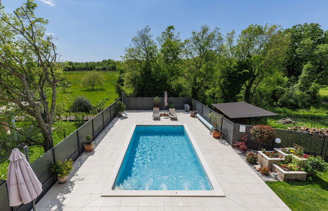 Casa de 3 quartos em Kršan com piscina privada e jardim - Foto 16