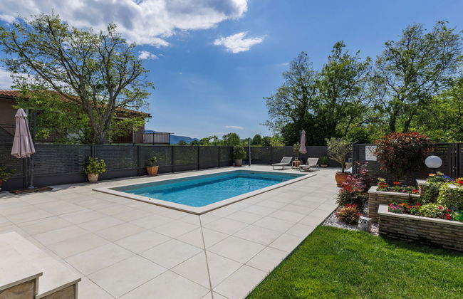 Casa de 3 quartos em Kršan com piscina privada e jardim - Foto 45