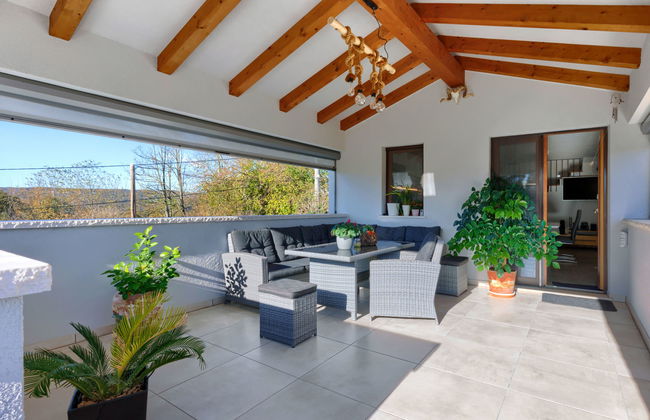 Casa de 3 quartos em Kršan com piscina privada e jardim - Foto 9
