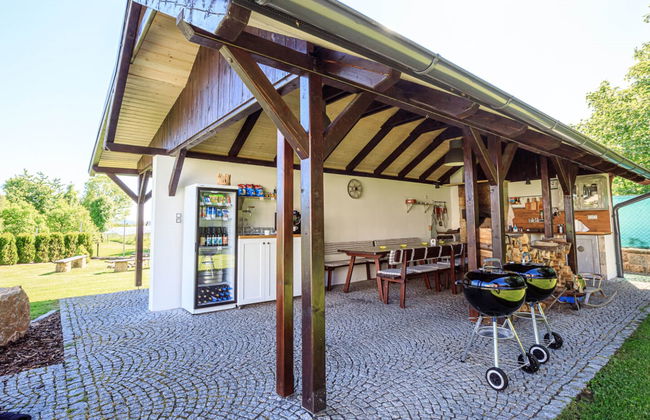 Apartamento de 1 quarto em Arnoltice com jardim e terraço - Foto 16