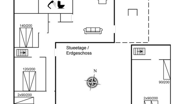 Casa de 4 quartos em Østermarie com terraço - Foto 2