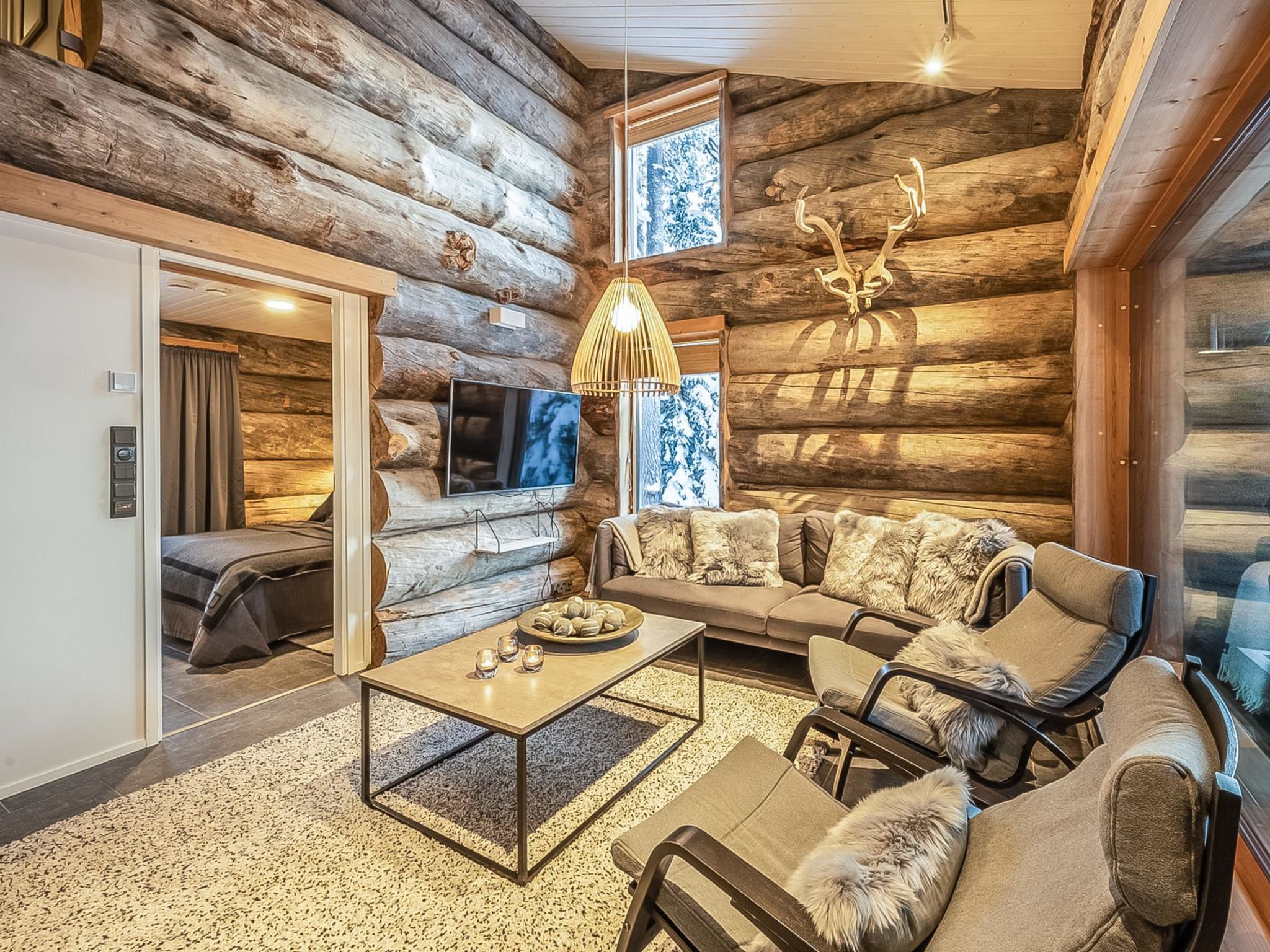 Foto 5 - Casa de 3 quartos em Kuusamo com sauna e vista para a montanha