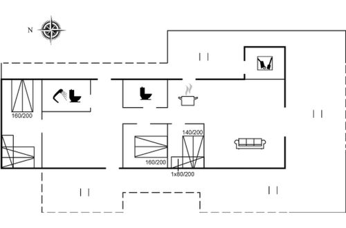Foto 2 - Casa de 3 quartos em Løkken com terraço