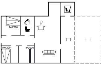 Foto 2 - Casa de 3 quartos em Løkken com terraço