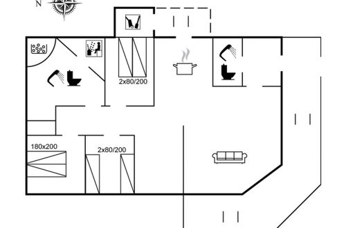 Foto 29 - Casa de 3 quartos em Løkken com terraço e sauna