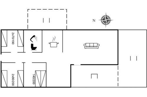 Foto 21 - Casa de 3 quartos em Løkken com terraço