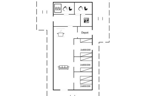 Foto 2 - Casa de 3 quartos em Løkken com terraço e sauna