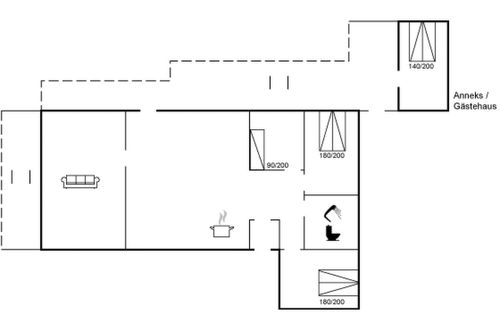Foto 2 - Casa de 3 quartos em Løkken com terraço