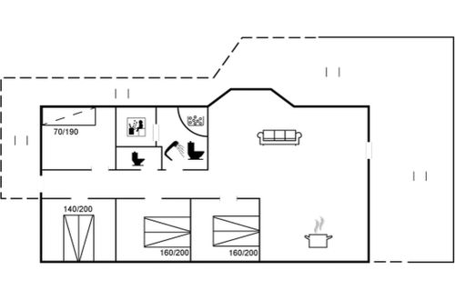 Foto 23 - Casa de 4 quartos em Løkken com terraço e sauna