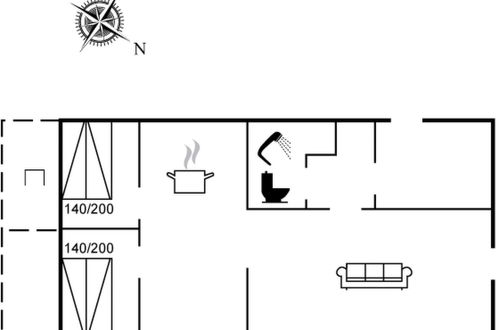 Foto 23 - Casa con 2 camere da letto a Væggerløse con terrazza